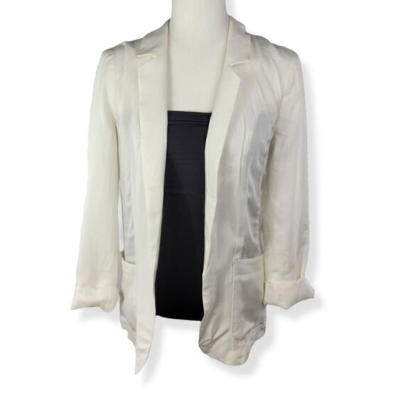 Express White open front blazer Small - Picture 3 of 4